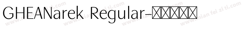 GHEANarek Regular字体转换